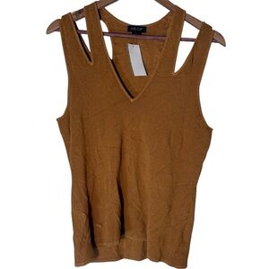 AS by DF Clay Ribbed Cutout Tank Top NWT Size L Designer